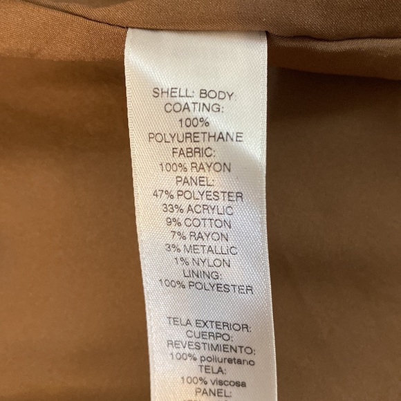 Chico’s Faux Leather Jacquard Moto Jacket Size 2X - Picture 6 of 12